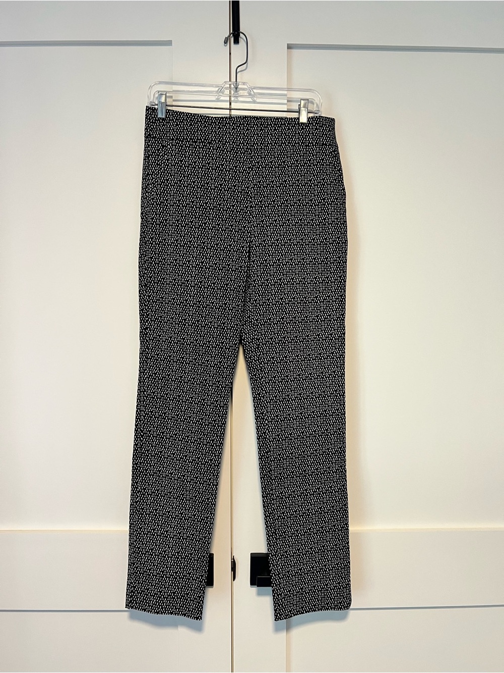 Women’s Black & White Patterned Dress Pants